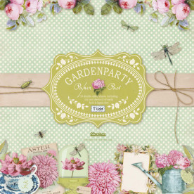 Набор бумаги Tilda - Gardenparty, 30х30 см, 7 листов + высечки от Panduro