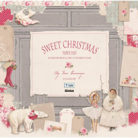 Набор бумаги Tilda - Sweet Christmas, 30х30 см, 7 листов + высечки от Panduro