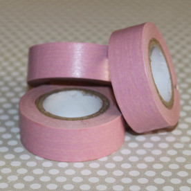 Бумажный скотч розового цвета, длина 10 м, ширина 15 мм