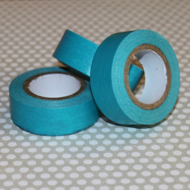 Бумажный скотч голубого цвета, длина 10 м, ширина 15 мм