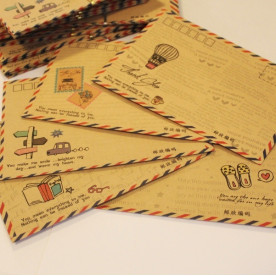 Набір вітальних конвертів 17,5х12,5 см, 5 шт