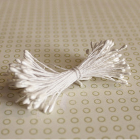 Набор тычинок перламутрового белого цвета, 1 мм, 60 тычинок