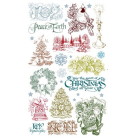 Набор натирок Рождество 2, 20х12 см от ScrapBerry's