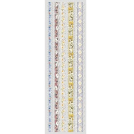 Набор натирок Вышитые кружевные строчки, 30х10 см от ScrapBerry's
