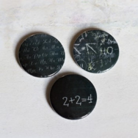 Набір значків-фішок Шкільна дошка, 3 шт