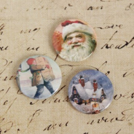 Набір значків-фішок Листи Діду Морозу, 3 шт