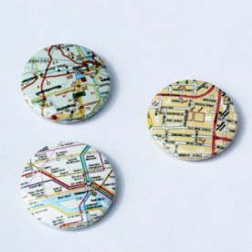 Набір значків-фішок Дорожні карти, 3 шт