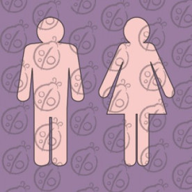 Набор фигурок-чипбордов "М/Ж" маленький