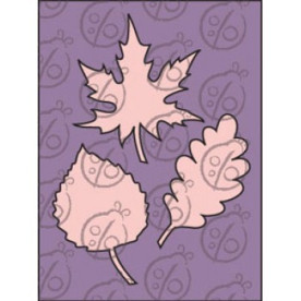 Набір фігурок з чіпборда "Листя №2" маленькі