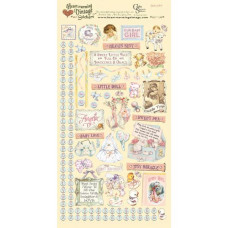 Набір наклейок Baby Girl від Crafty Secrets, 15x30 см