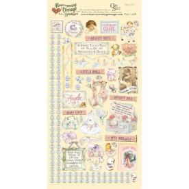 Набор наклеек Baby Girl, Crafty Secrets, 15x30 см