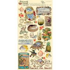 Набор наклеек Seaside Memories, Crafty Secrets, 15x30 см