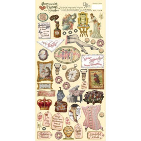 Набір наклейок Wonderful Women від Crafty Secrets, 15x30 см