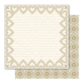 Двусторонняя бумага Picture Frame Beige 30х30 см Ruby Rock-It