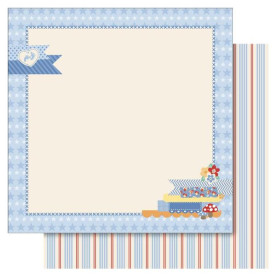 Двосторонній папір Picture Frame з колекції Baby Boy 30х30 см Ruby Rock-It 