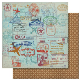 Двосторонній папір Stamp It 30х30 см Ruby Rock-It