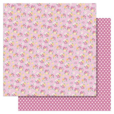 Двусторонняя бумага Floral 30х30 см Ruby Rock-It