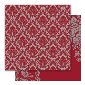 Двусторонняя бумага Damask 30х30 см Ruby Rock-It