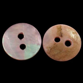 Набір гудзичків з перламутру 13 мм рожевого кольору 20 шт