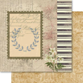 Двусторонняя бумага Remembrance 30х30 см от Ruby Rock-It