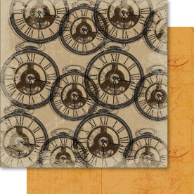 Двусторонняя бумага Time 30х30 см от Ruby Rock-It