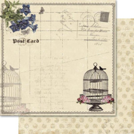 Двусторонняя бумага Postcard 30х30 см от Ruby Rock-It