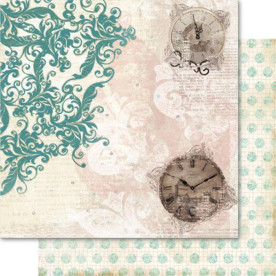 Двусторонняя бумага Tick Tock 30х30 см от Ruby Rock-It