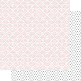 Двусторонняя бумага Pink & White Lovely 30х30 см от Ruby Rock-It