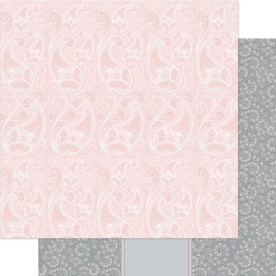 Двосторонній папір Pink & White Splendid 30х30 см від Ruby Rock-It