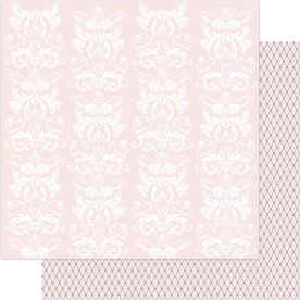 Двосторонній папір Pink & White Fancy 30х30 см від Ruby Rock-It