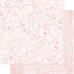 Двусторонняя бумага Pink & White Swirl 30х30 см от Ruby Rock-It