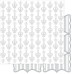 Двусторонняя перламутровая бумага Silver & White Sweetheart 30х30 см от Ruby Rock-It