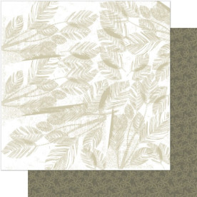 Двусторонняя бумага Neutral Leaf 30х30 см от Ruby Rock-It