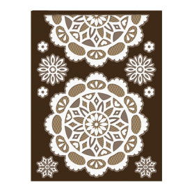 Набор наклеек "Кружевные салфетки 3" 10 шт, ScrapBerry's