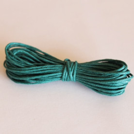 Вощеный шнур цвета морской волны 5 м