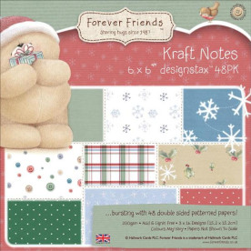 Набір паперу Forever Friends - Christmas Designs 15х15 см 16 аркушів від Docrafts