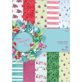 Набор бумаги At Christmas 16 листов 29,7х21 см (формат А4) от Papermania