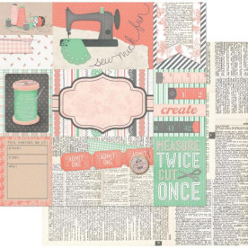 Двусторонняя бумага Sew Fun 30х30 см от Bo-Bunny