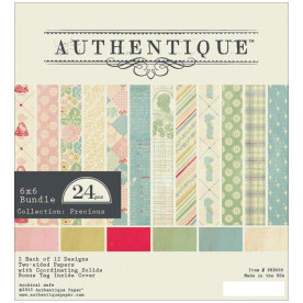 Набір паперу Precious Bundle 15х15 см 12 аркушів від Authentique Paper