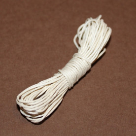 Вощений шнур бежевого кольору 5 м