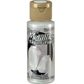 Акриловая краска Dazzling Metallics White Pearl, 60 мл от DecoArt