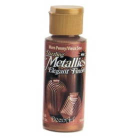 Акрилова фарба Dazzling Metallics Worn Penny, 59 мл від DecoArt
