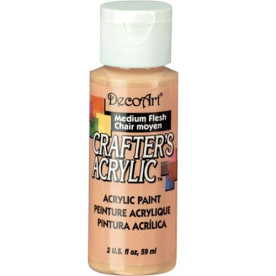 Акриловая краска Crafter's Acrylic Medium Flesh, 59 мл от DecoArt