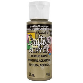 Акрилова фарба Crafter's Acrylic Sparkling Champagne, 59 мл від DecoArt