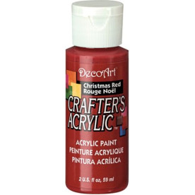 Акрилова фарба Crafter's Acrylic Christmas Red, 59 мл від DecoArt