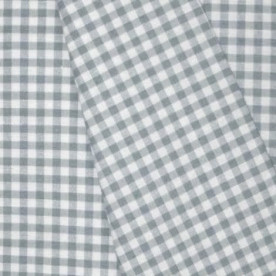 Декоративна тканина Дрібна клітка, ясно сірий, 50х55 см, 50% бавовна, щільність 150 г/м2
