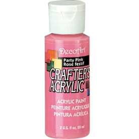 Акрилова фарба Crafter's Acrylic Party Pink, 59 мл від DecoArt