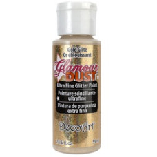 Акрилова фарба з глітером Glamour Dust Gold Glitz, 59 мл від DecoArt