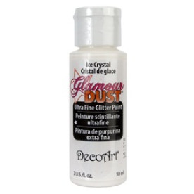 Акриловая краска с глиттером Glamour Dust Ice Crystal, 59 мл от DecoArt