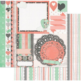 Двосторонній папір Patchwork 30х30 см від Bo-Bunny